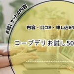 コープデリ お試し 500円