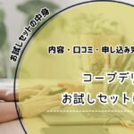 コープデリ 離乳食 お試し 500円